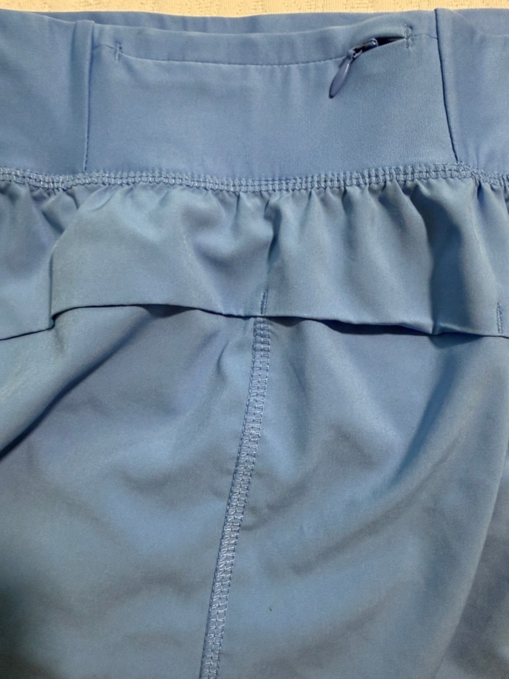 Asics Women’s Sky Blue Athletic Running Shorts - Picture 6 of 6